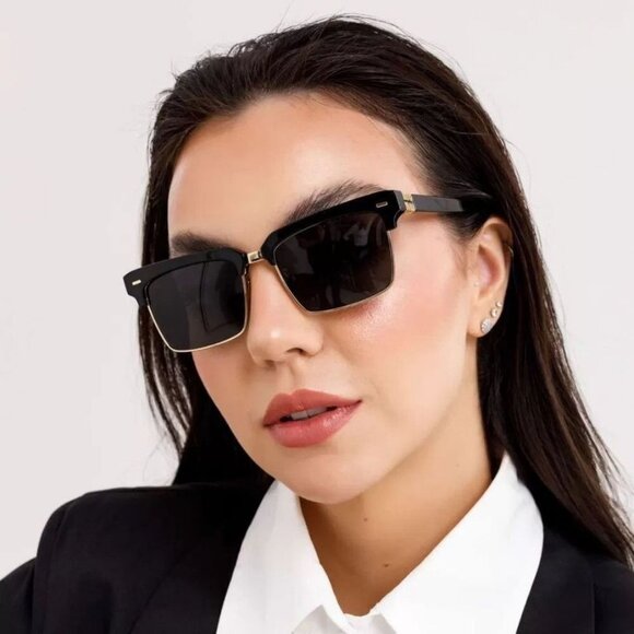 NWT MIU MIU SUNGLASSES BLACK - Picture 1 of 4